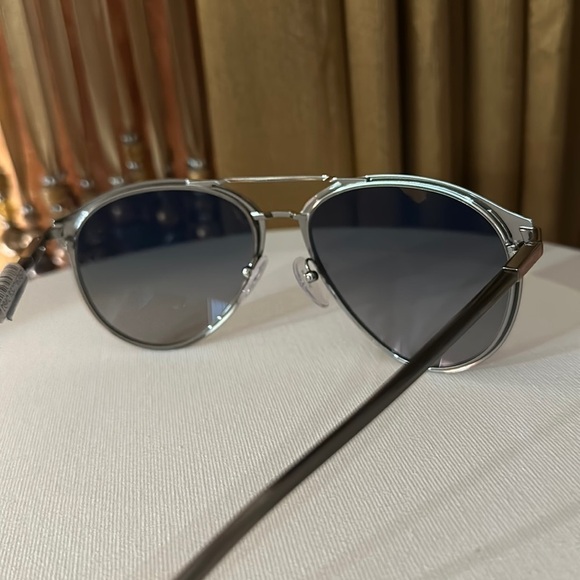 Prada PR51WS Pilot Sunglasses Prada Matte Black Grey Polarized Lens - Picture 15 of 17